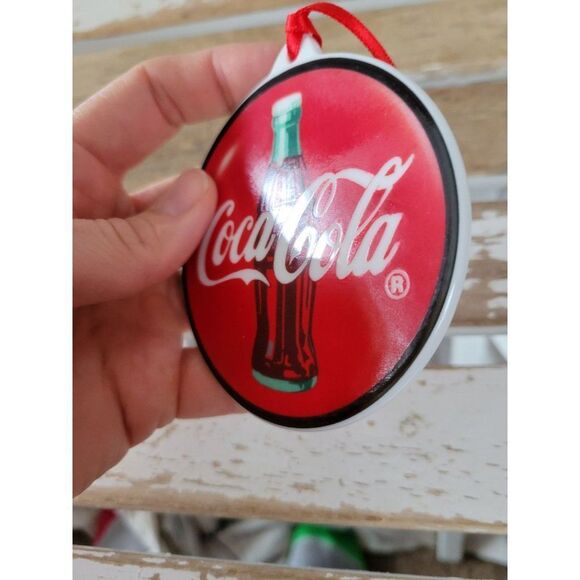Coca-Cola sign 1997 ornament Xmas holiday tree - Picture 3 of 5